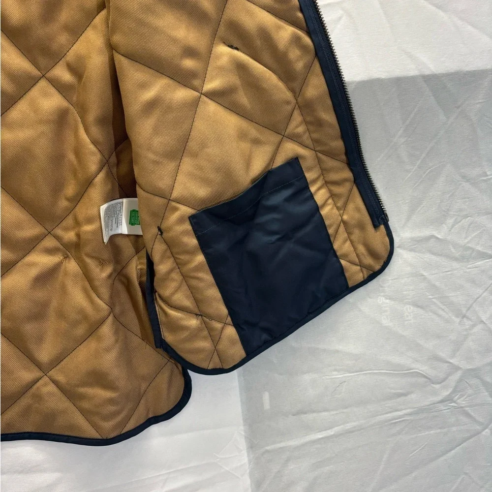J. Crew Men's Quilted Blue Vest